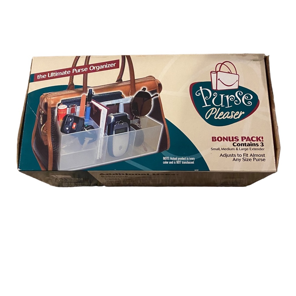 The Ultimate Purse, Book & Travel Bag Organizer by Purse Pleaser NEW